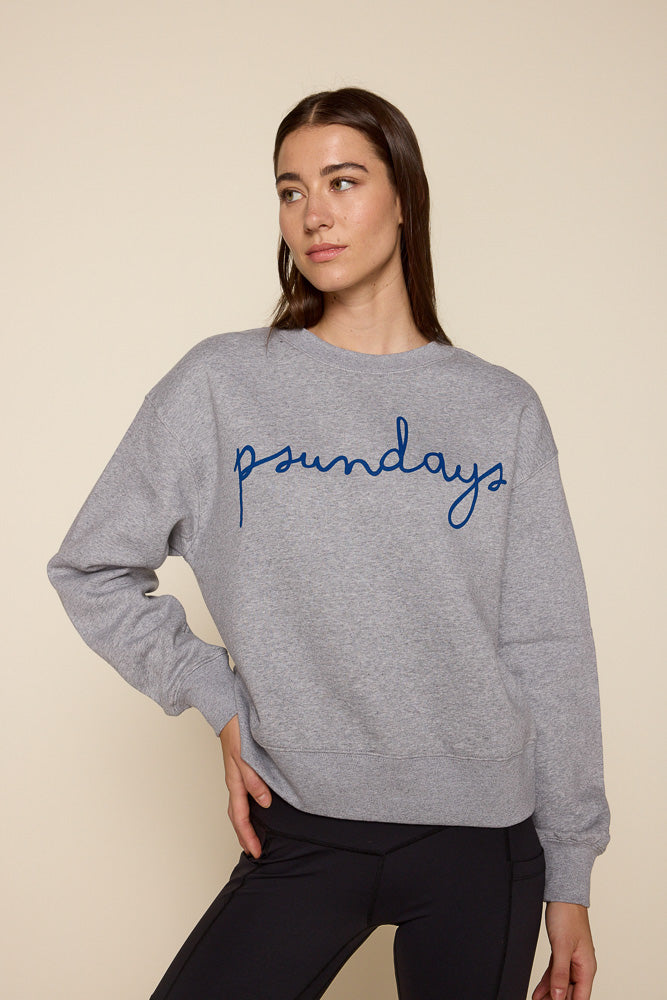 PSUNDAYS Script Warm Up Sweatshirt