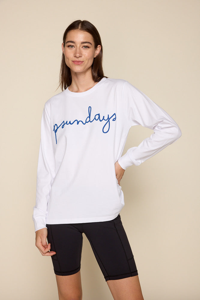 PSUNDAYS Script L/S Tee