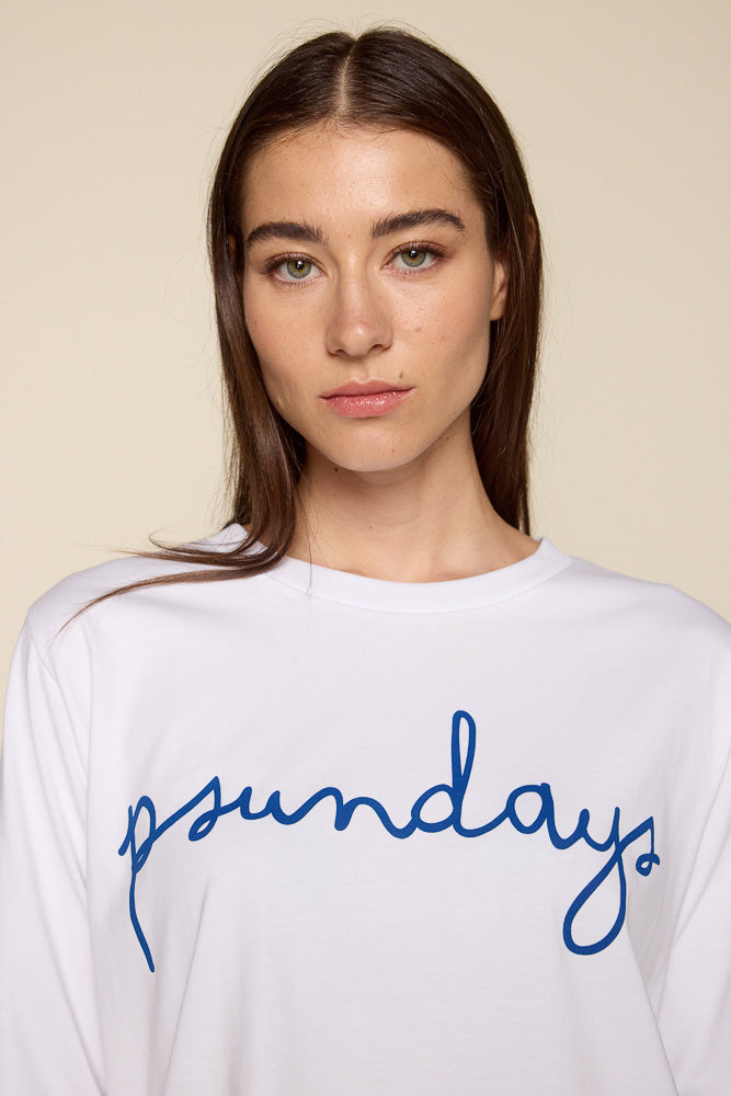 PSUNDAYS Script L/S Tee