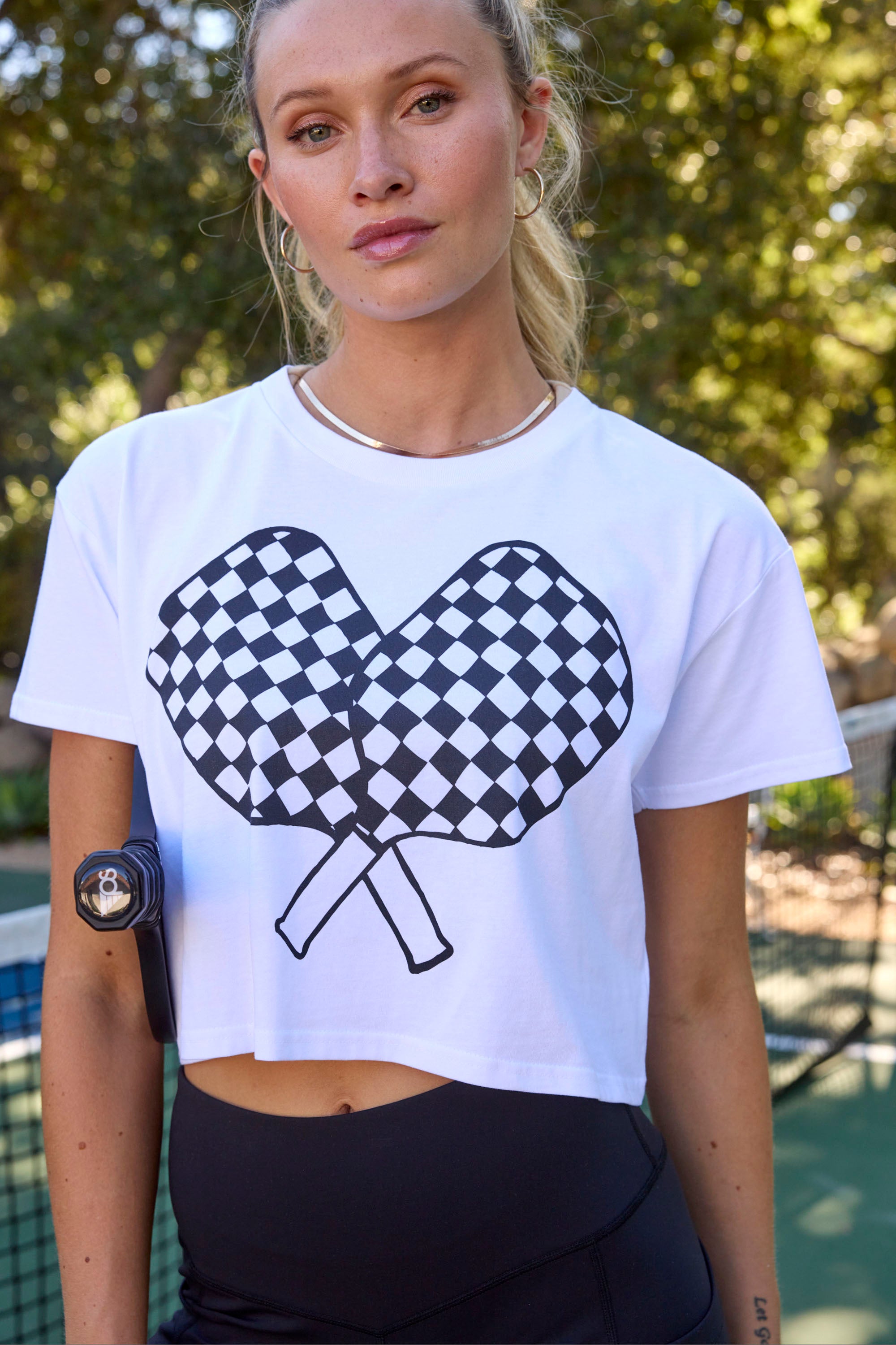 Paddles Up Crop Tee